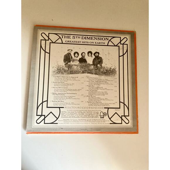The 5th Dimension Greatest its On Earth Vinyl Record Album LP Bell Records - Picture 2 of 3